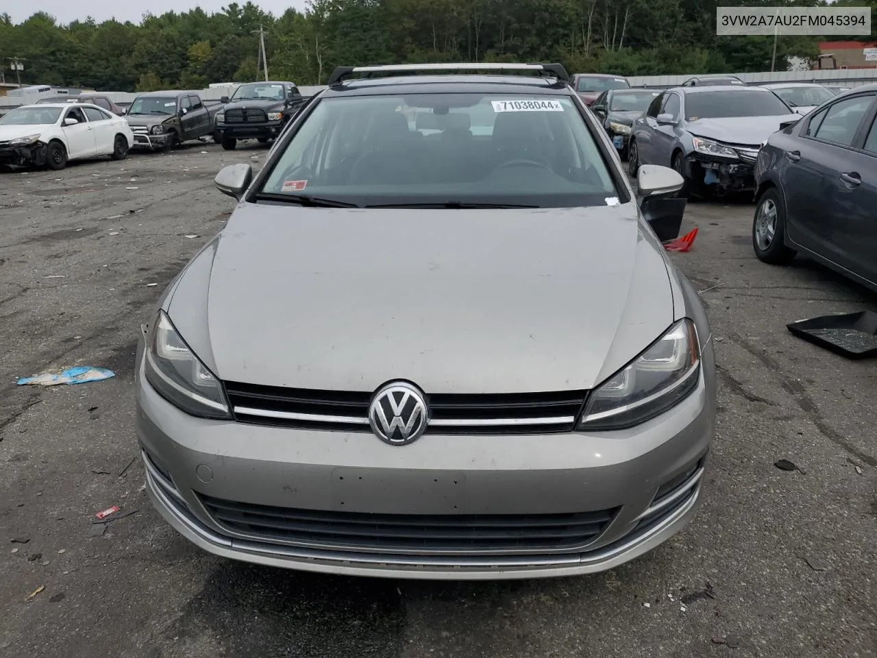 2015 Volkswagen Golf Tdi VIN: 3VW2A7AU2FM045394 Lot: 71038044