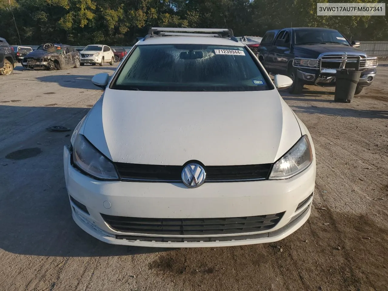 2015 Volkswagen Golf Sportwagen S VIN: 3VWC17AU7FM507341 Lot: 71239944