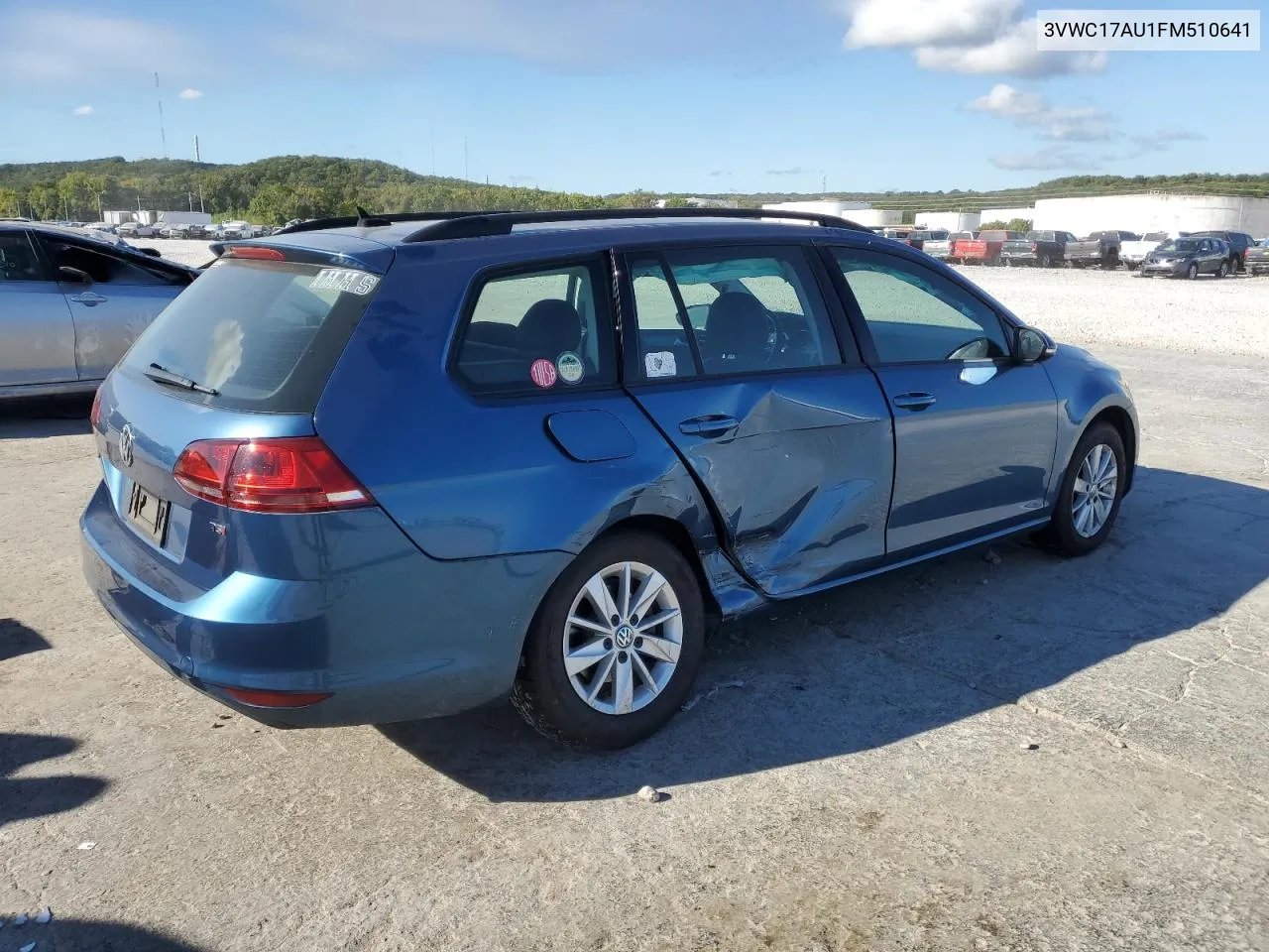 3VWC17AU1FM510641 2015 Volkswagen Golf Sportwagen S