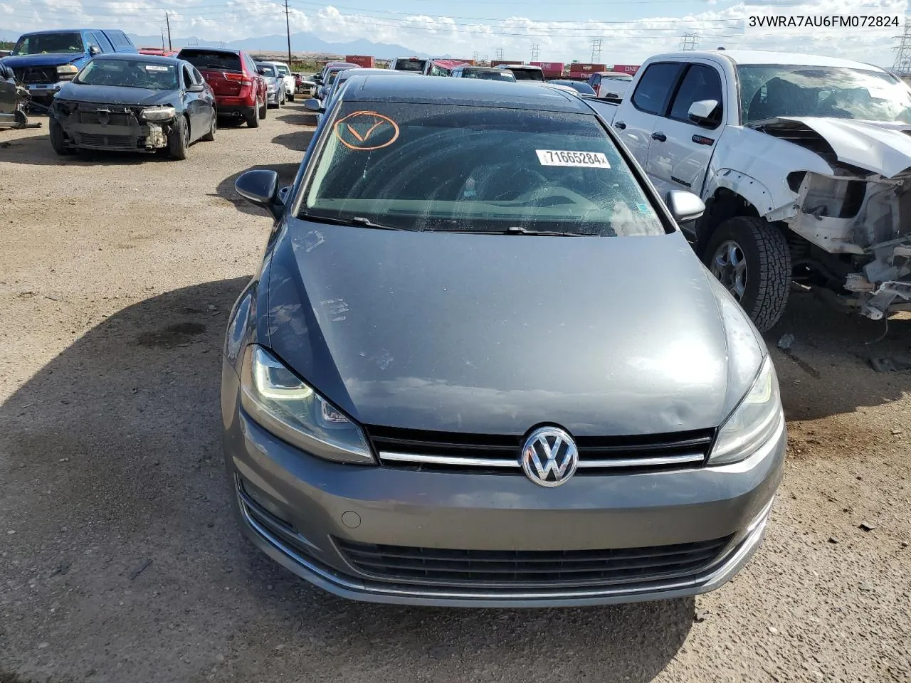 2015 Volkswagen Golf Tdi VIN: 3VWRA7AU6FM072824 Lot: 71665284