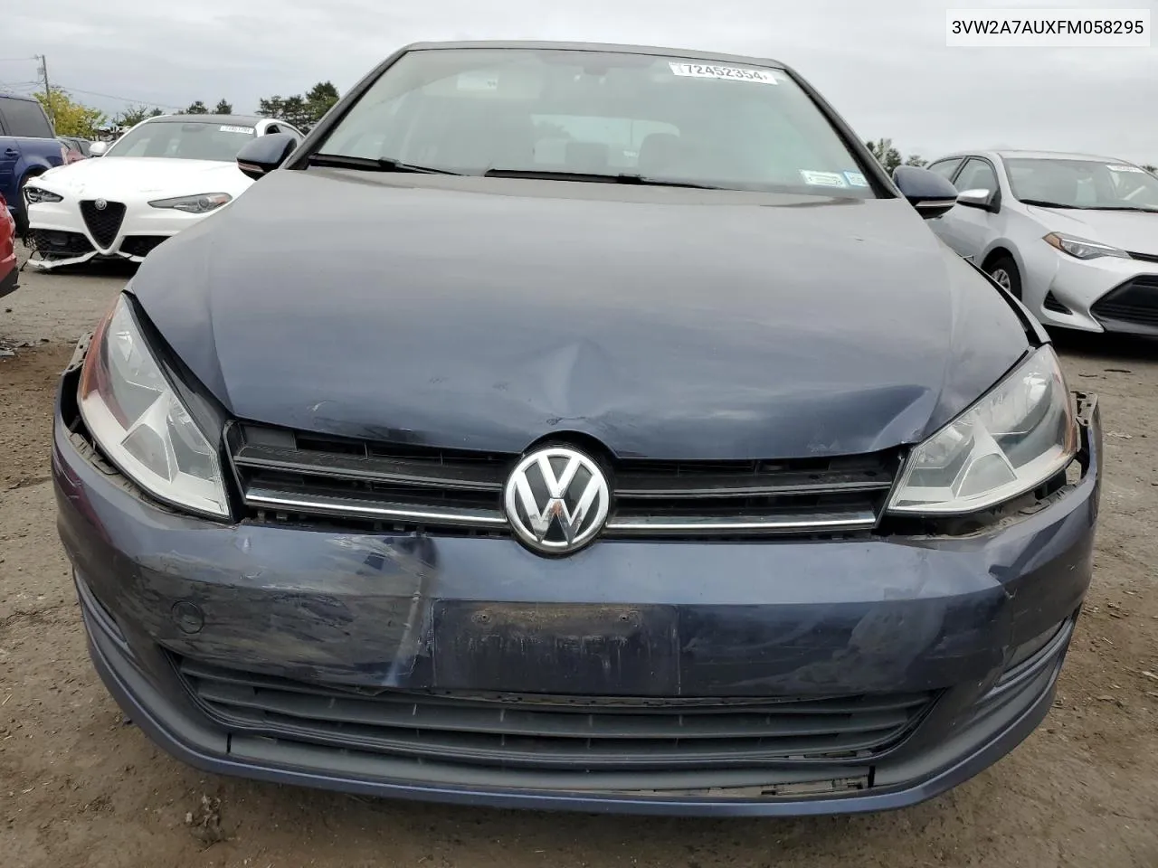 2015 Volkswagen Golf Tdi VIN: 3VW2A7AUXFM058295 Lot: 72452354