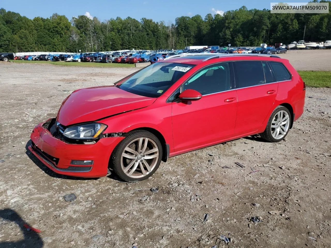 2015 Volkswagen Golf Sportwagen Tdi S VIN: 3VWCA7AU1FM509070 Lot: 72637134