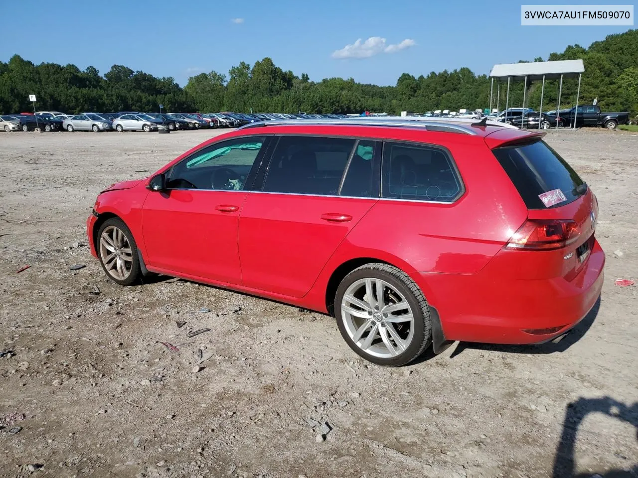 3VWCA7AU1FM509070 2015 Volkswagen Golf Sportwagen Tdi S