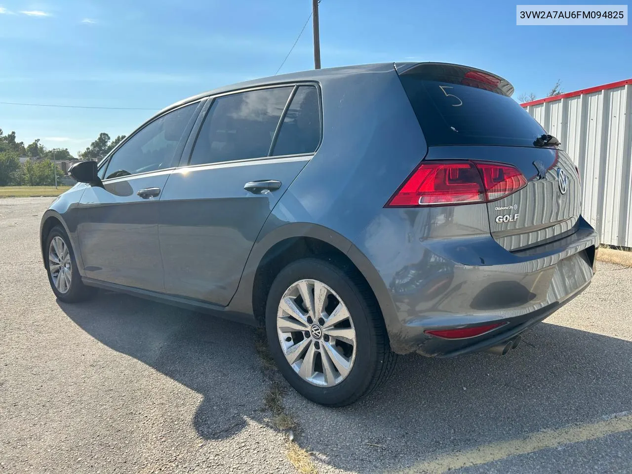 2015 Volkswagen Golf Tdi VIN: 3VW2A7AU6FM094825 Lot: 72826034