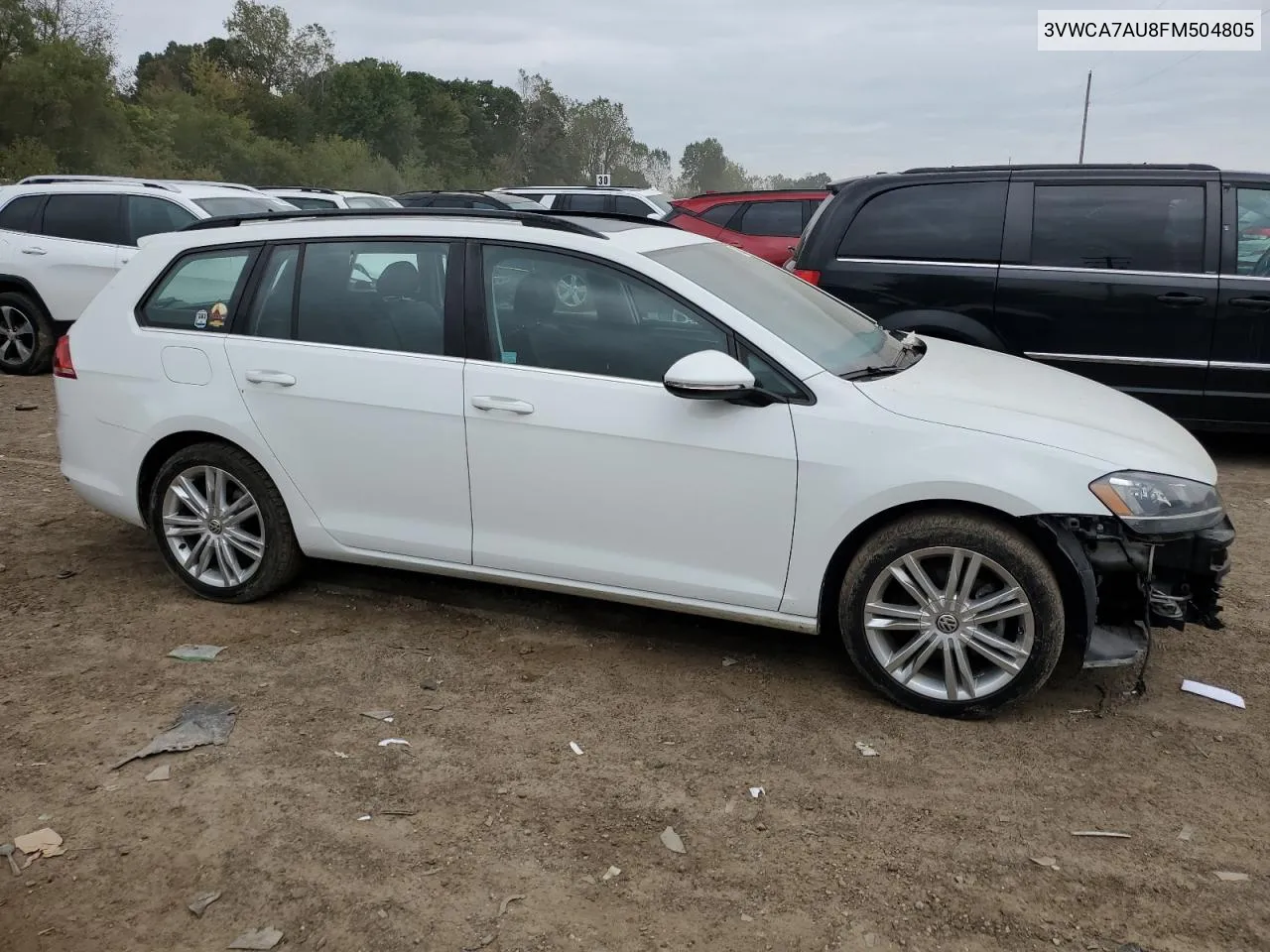 2015 Volkswagen Golf Sportwagen Tdi S VIN: 3VWCA7AU8FM504805 Lot: 73208854