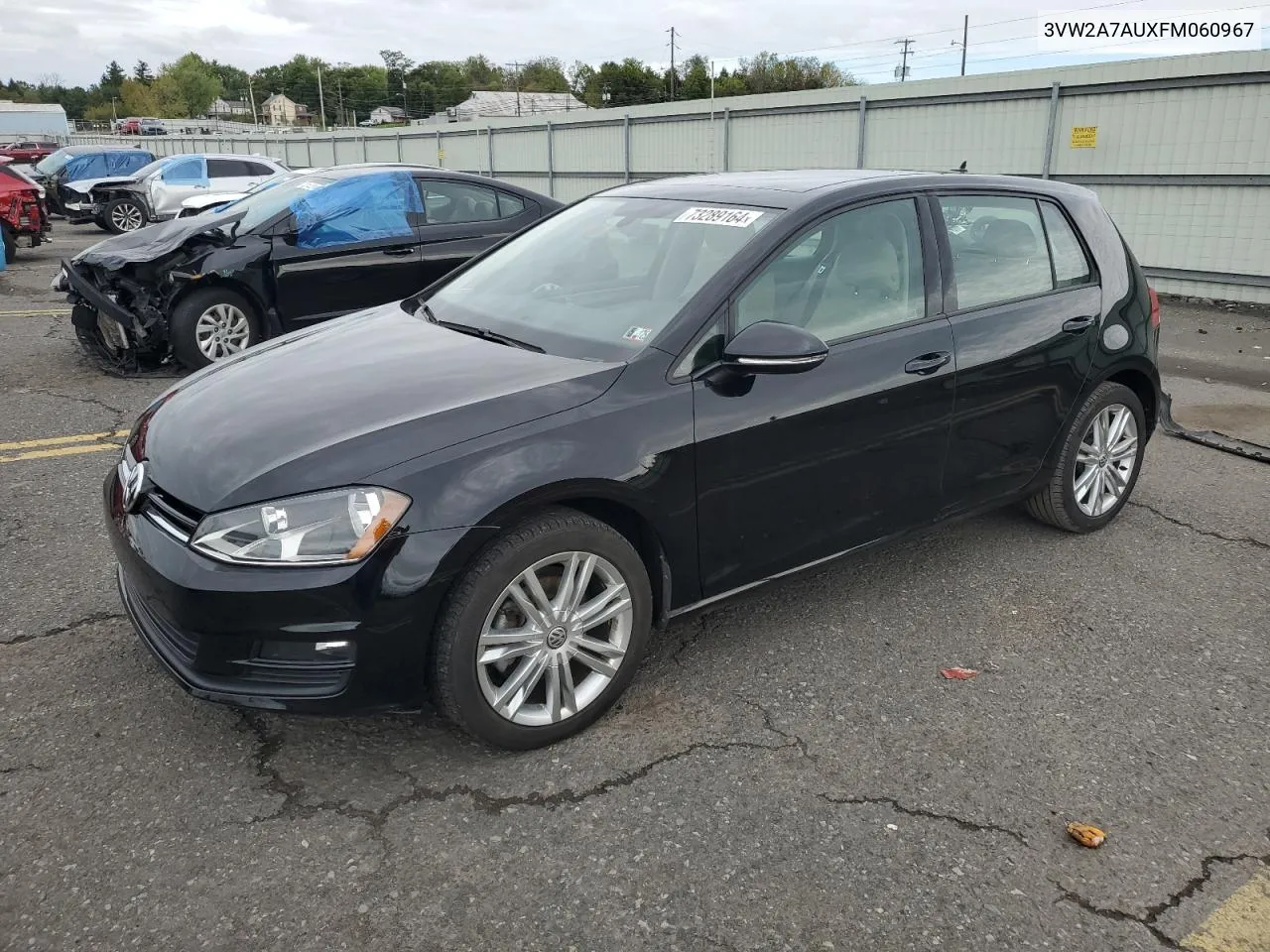 2015 Volkswagen Golf Tdi VIN: 3VW2A7AUXFM060967 Lot: 73289164