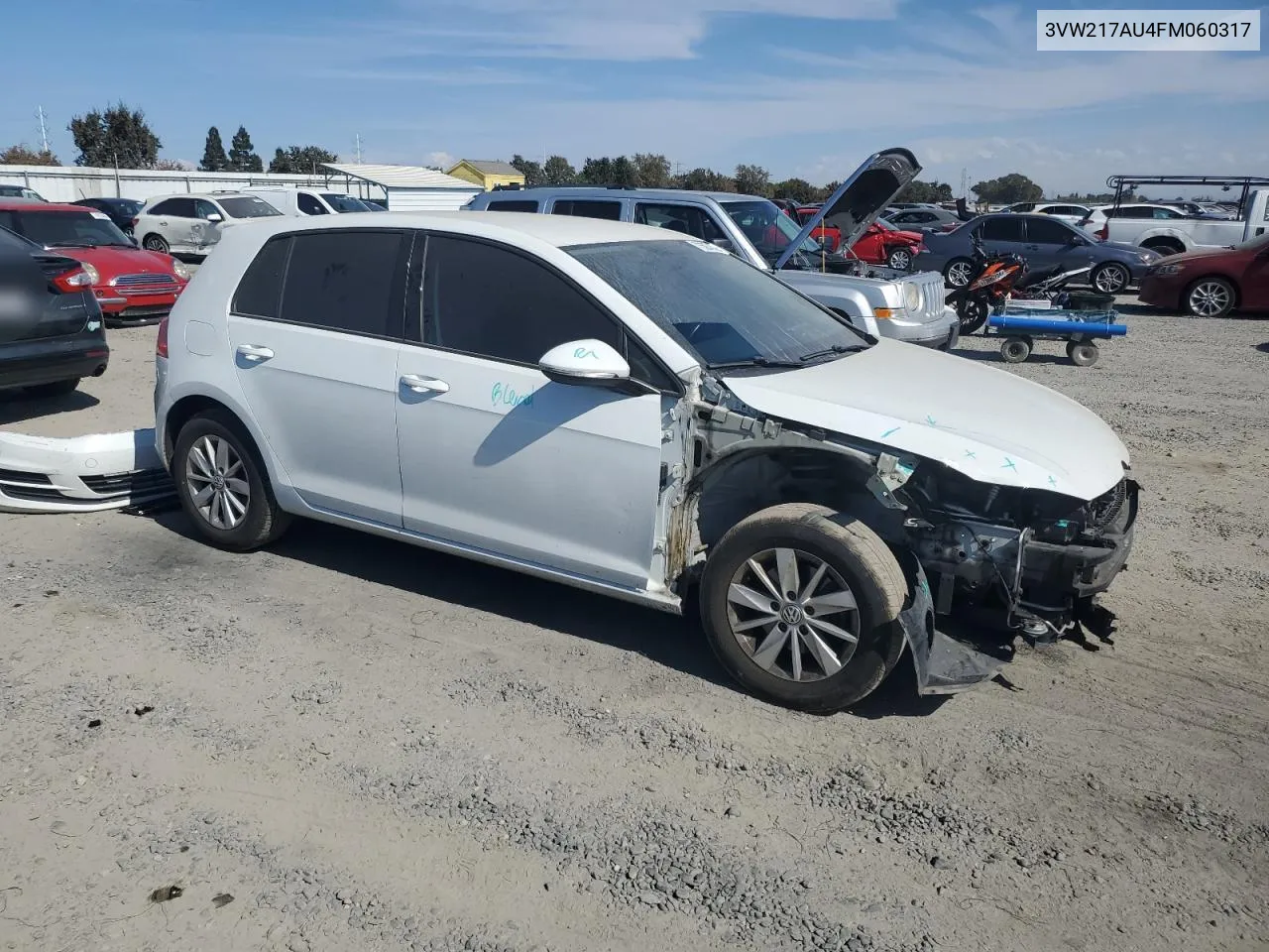 2015 Volkswagen Golf VIN: 3VW217AU4FM060317 Lot: 73597474