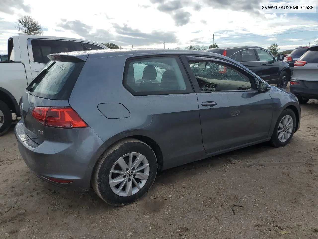 2015 Volkswagen Golf VIN: 3VW917AU2FM031638 Lot: 73848054