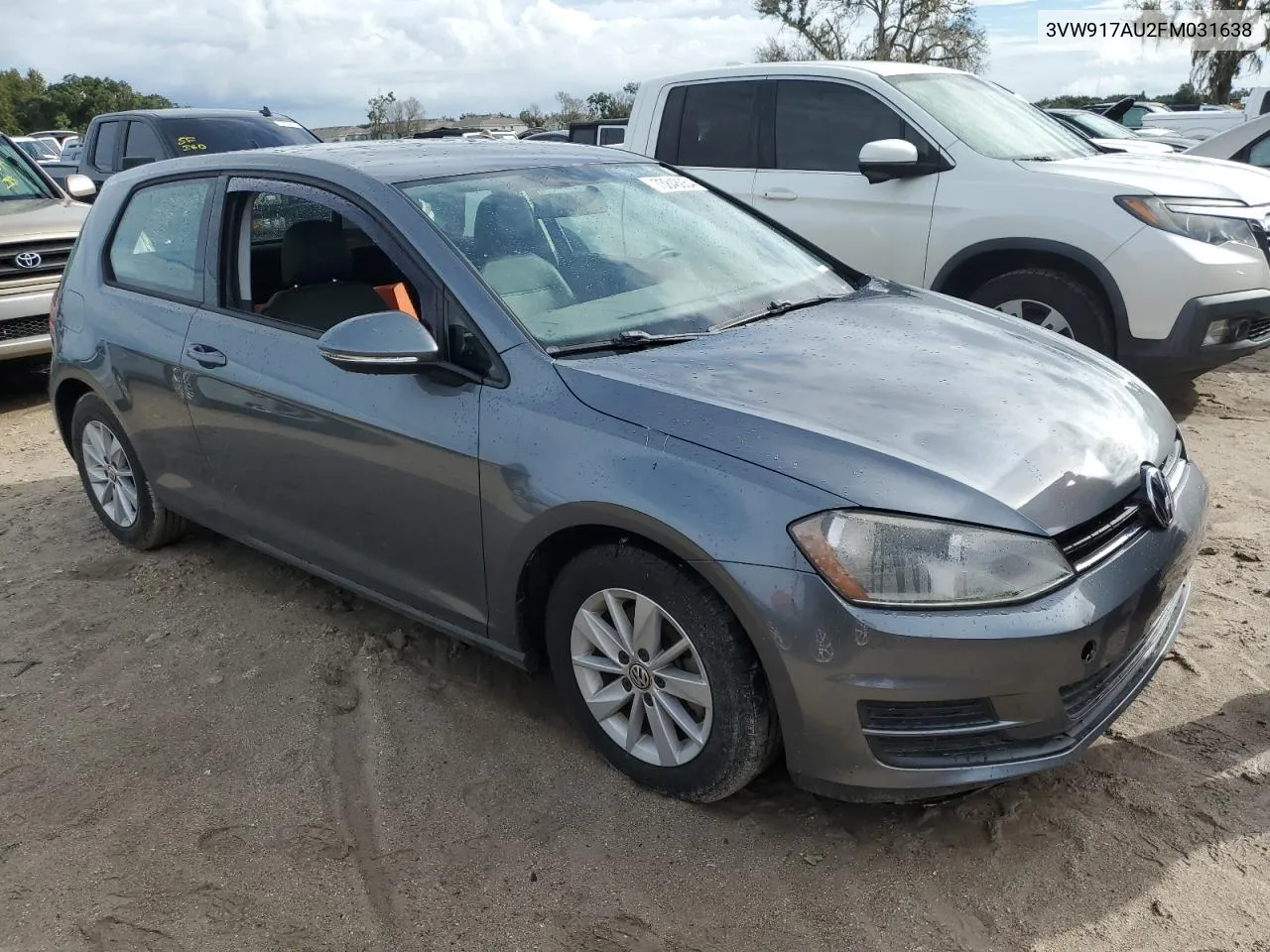 2015 Volkswagen Golf VIN: 3VW917AU2FM031638 Lot: 73848054