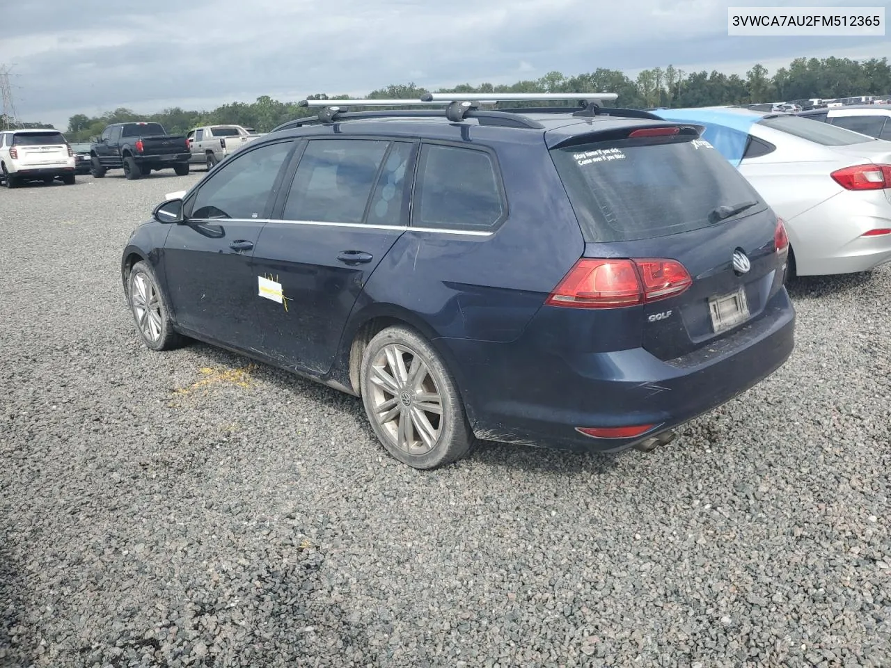 2015 Volkswagen Golf Sportwagen Tdi S VIN: 3VWCA7AU2FM512365 Lot: 73864954