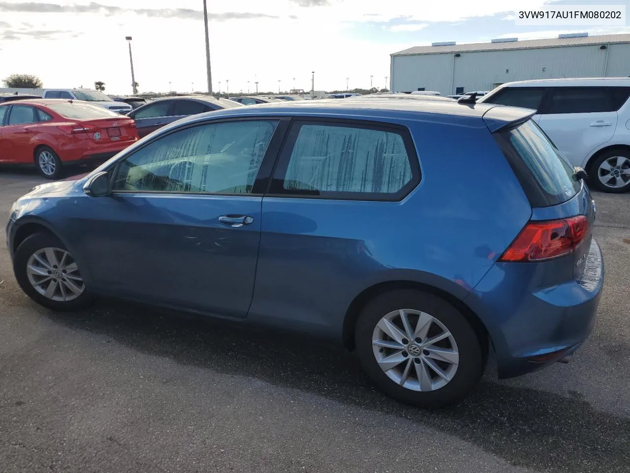 2015 Volkswagen Golf VIN: 3VW917AU1FM080202 Lot: 73940924