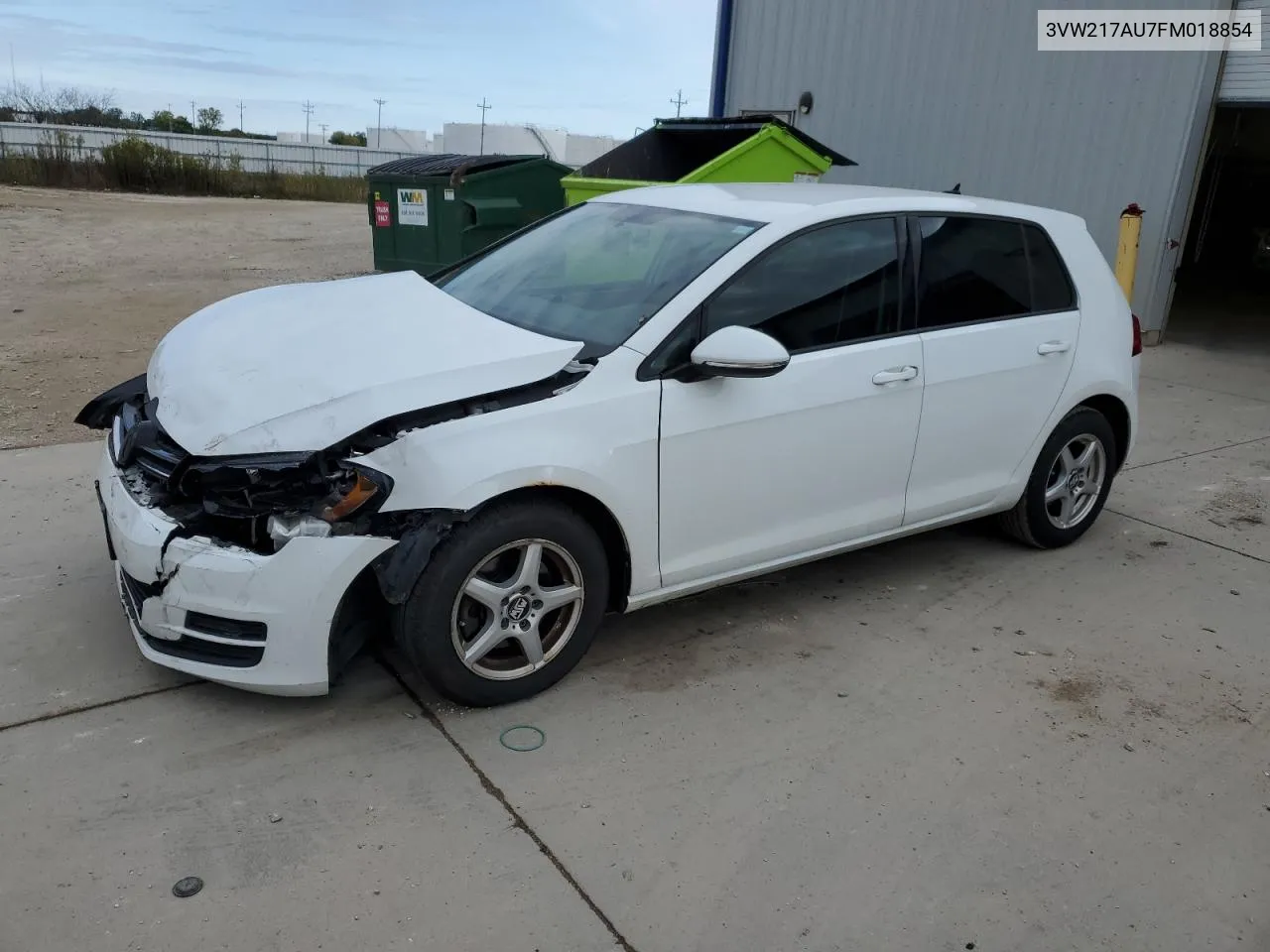 2015 Volkswagen Golf VIN: 3VW217AU7FM018854 Lot: 74257154