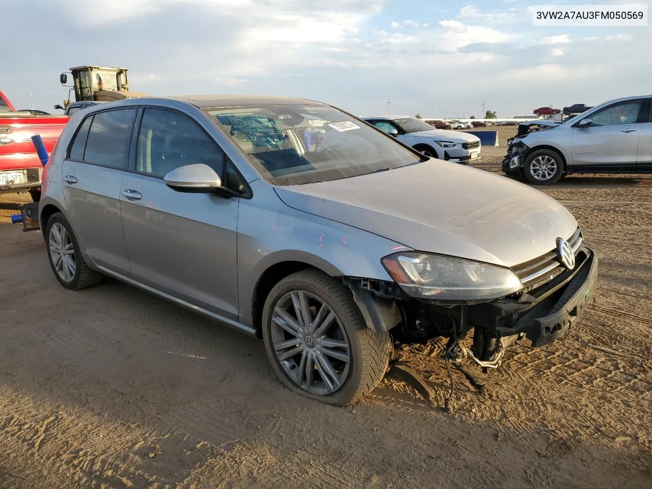 2015 Volkswagen Golf Tdi VIN: 3VW2A7AU3FM050569 Lot: 75000274