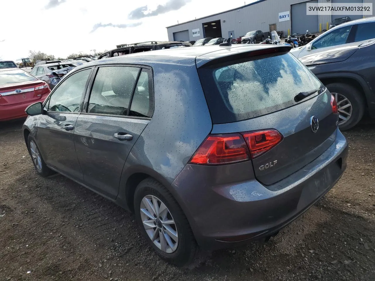 2015 Volkswagen Golf VIN: 3VW217AUXFM013292 Lot: 75084194