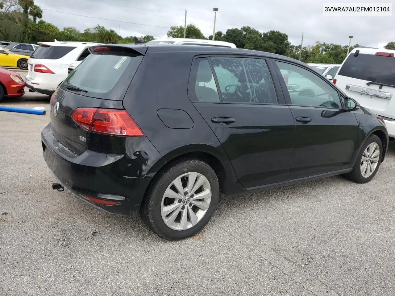 2015 Volkswagen Golf Tdi VIN: 3VWRA7AU2FM012104 Lot: 75092994