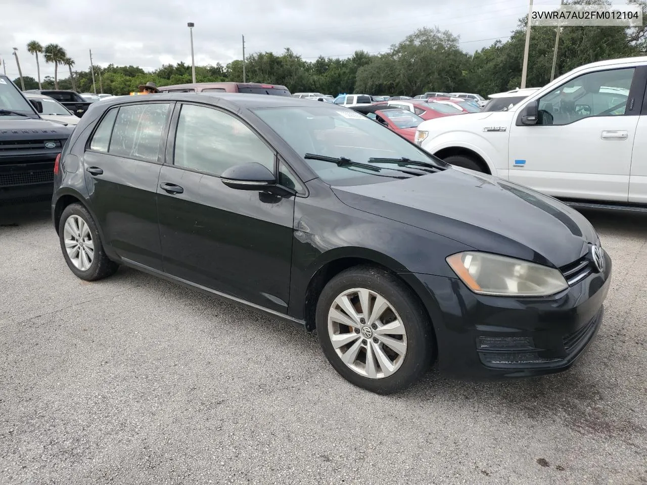 2015 Volkswagen Golf Tdi VIN: 3VWRA7AU2FM012104 Lot: 75092994