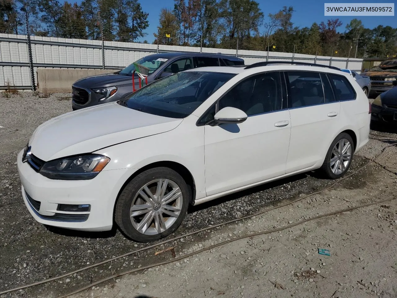 2015 Volkswagen Golf Sportwagen Tdi S VIN: 3VWCA7AU3FM509572 Lot: 75625414