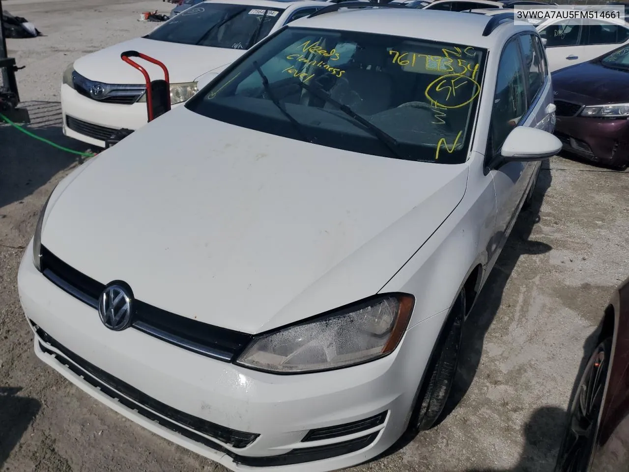 2015 Volkswagen Golf Sportwagen Tdi S VIN: 3VWCA7AU5FM514661 Lot: 76179354