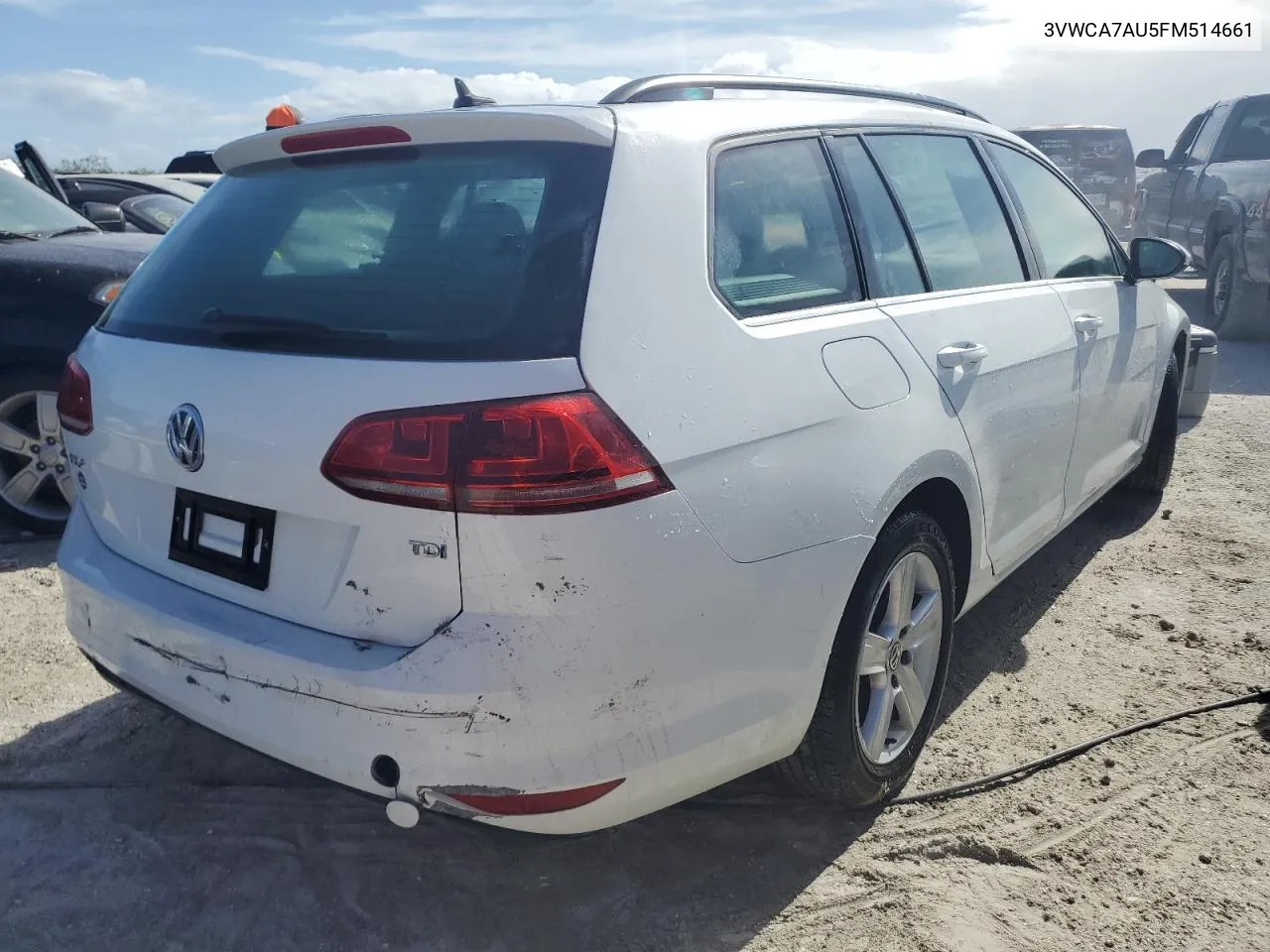 2015 Volkswagen Golf Sportwagen Tdi S VIN: 3VWCA7AU5FM514661 Lot: 76179354