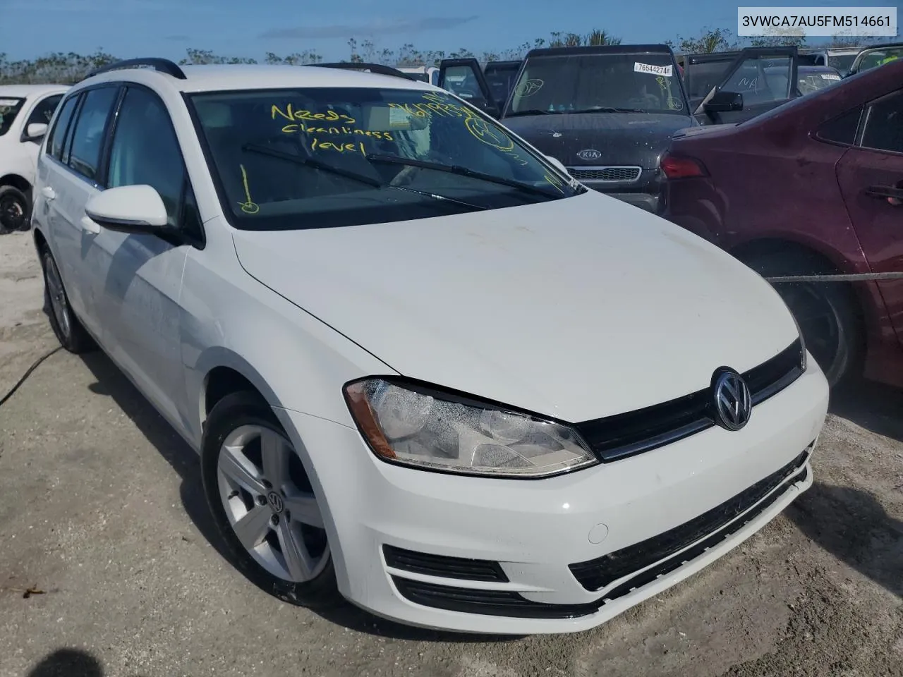 2015 Volkswagen Golf Sportwagen Tdi S VIN: 3VWCA7AU5FM514661 Lot: 76179354