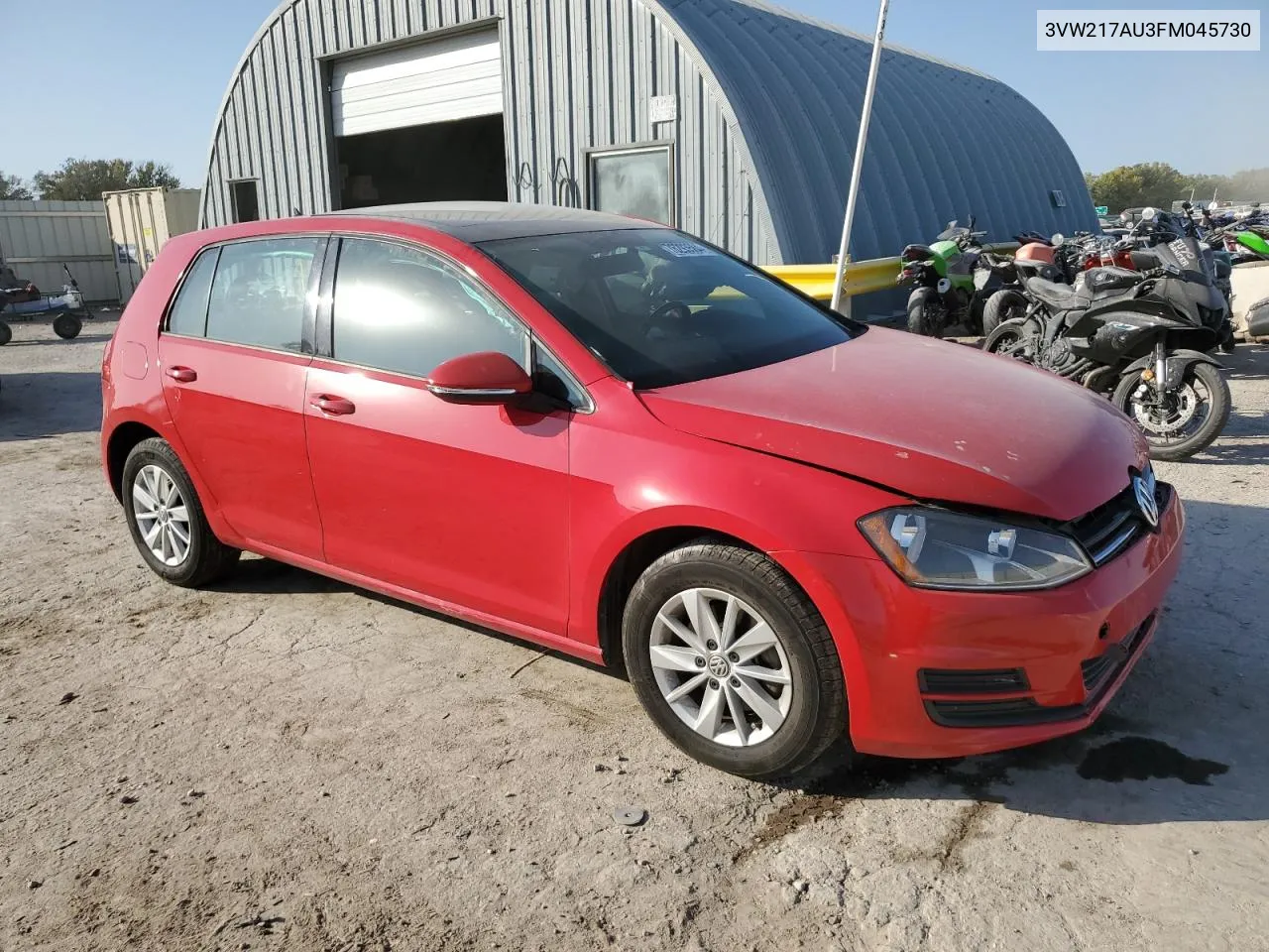 2015 Volkswagen Golf VIN: 3VW217AU3FM045730 Lot: 76293584