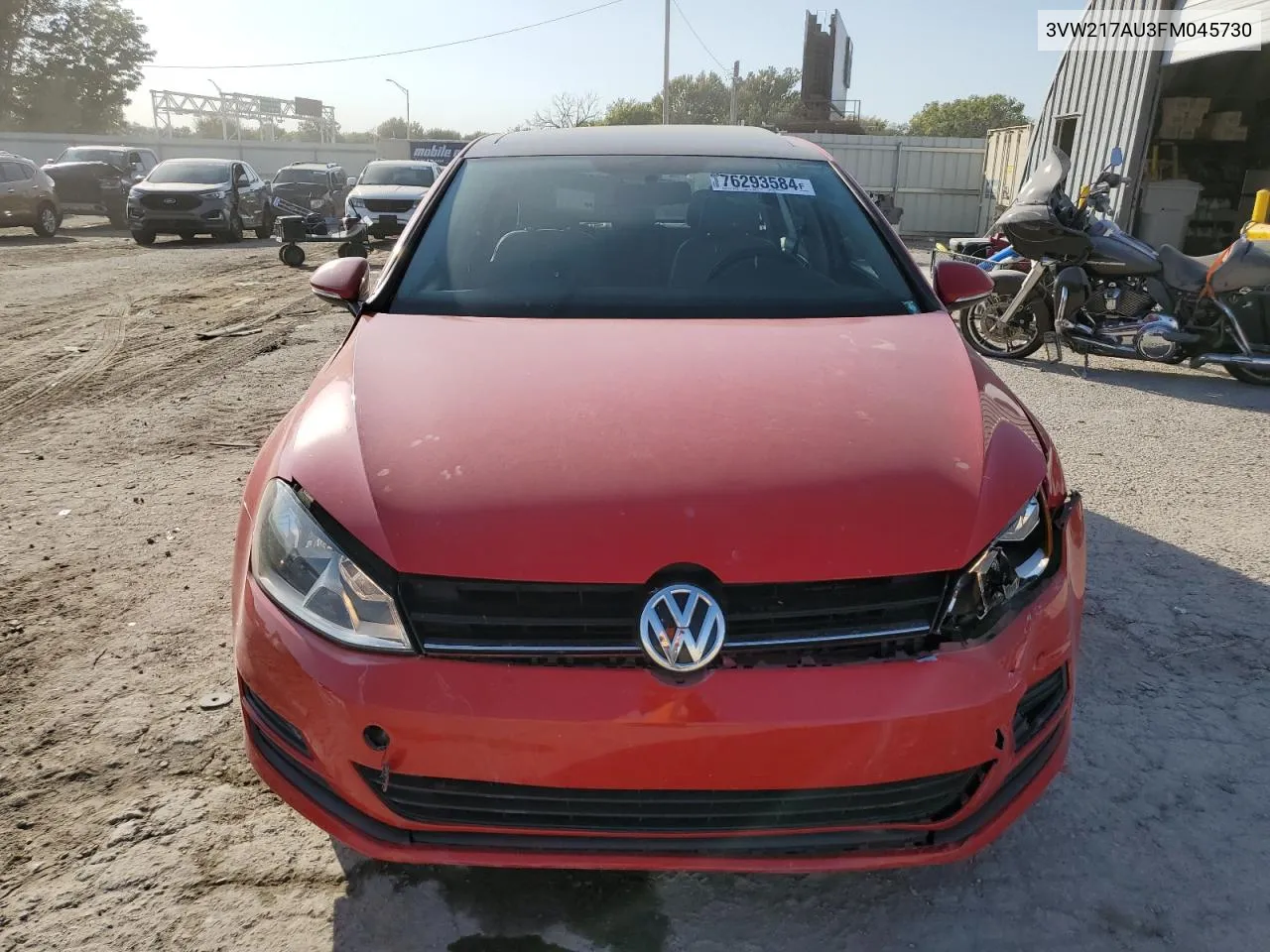 2015 Volkswagen Golf VIN: 3VW217AU3FM045730 Lot: 76293584