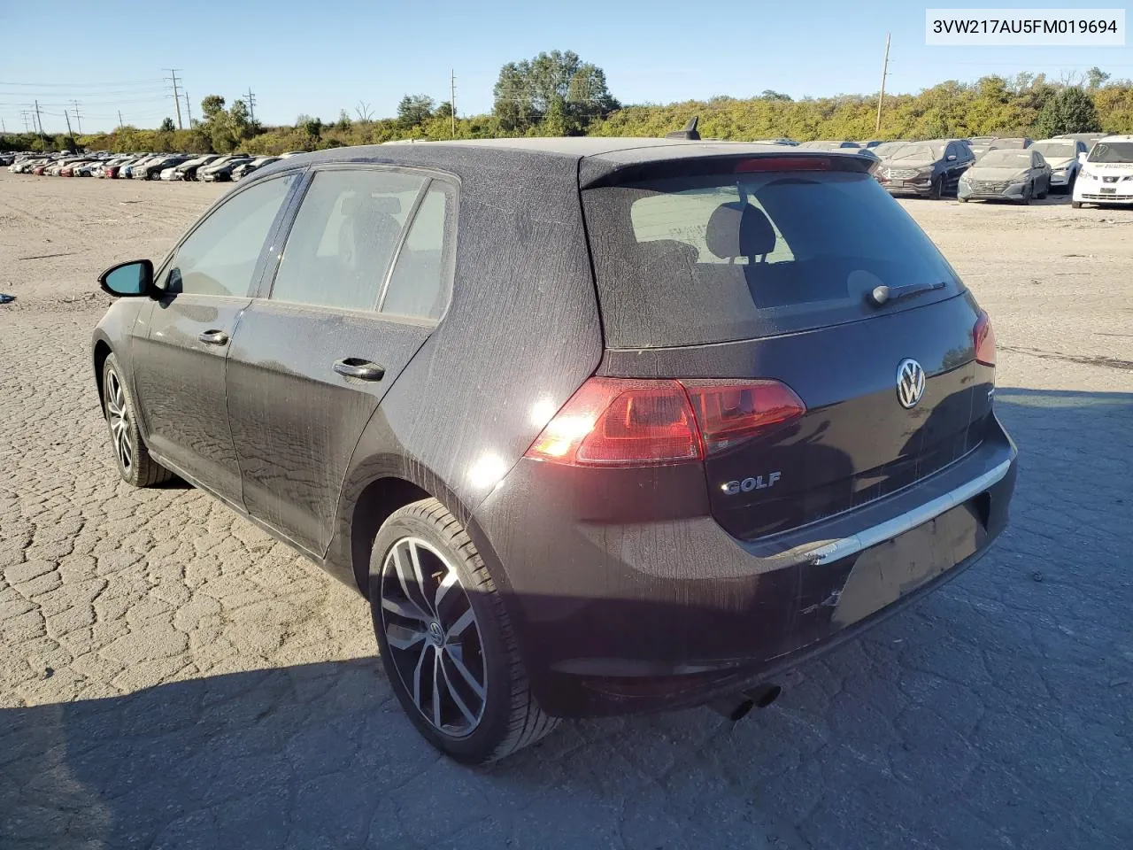 2015 Volkswagen Golf VIN: 3VW217AU5FM019694 Lot: 76817564