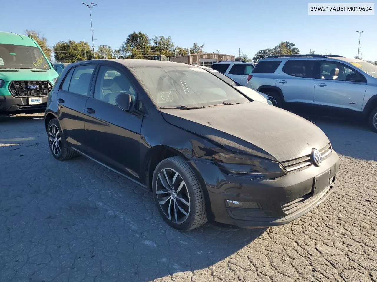 2015 Volkswagen Golf VIN: 3VW217AU5FM019694 Lot: 76817564