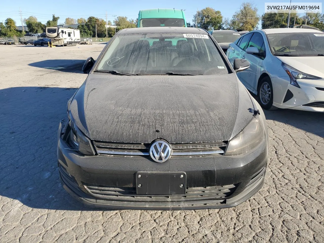 2015 Volkswagen Golf VIN: 3VW217AU5FM019694 Lot: 76817564