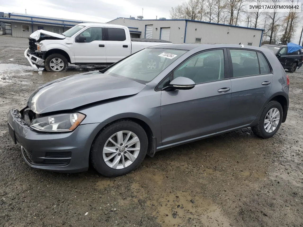 2015 Volkswagen Golf VIN: 3VW217AUXFM098442 Lot: 77034264