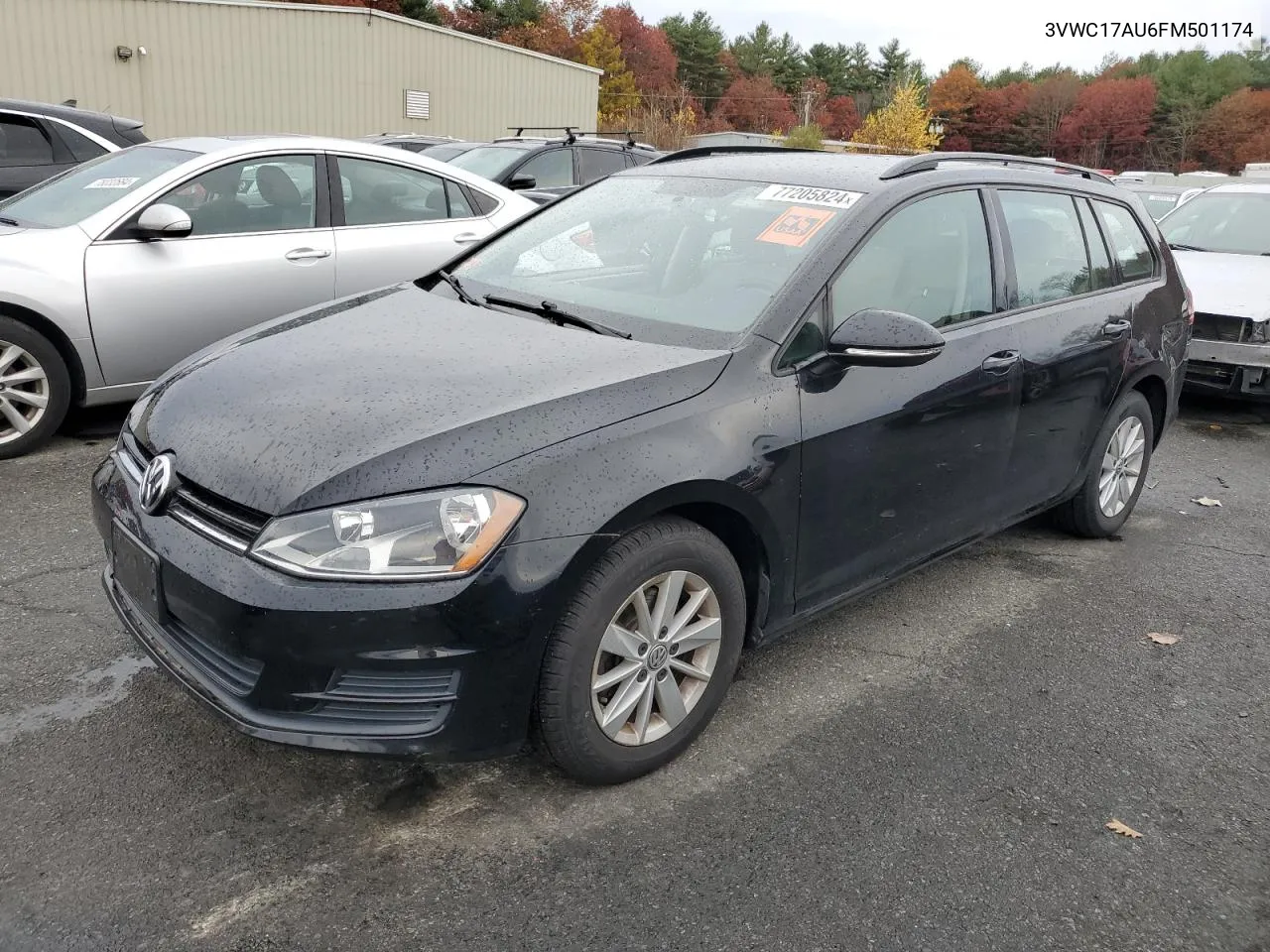 2015 Volkswagen Golf Sportwagen S VIN: 3VWC17AU6FM501174 Lot: 77205824