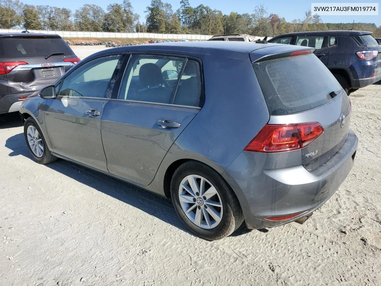 2015 Volkswagen Golf VIN: 3VW217AU3FM019774 Lot: 77407854