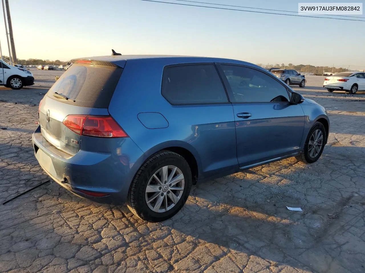 2015 Volkswagen Golf VIN: 3VW917AU3FM082842 Lot: 77837874