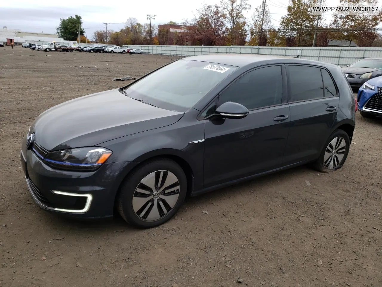 2015 Volkswagen E-Golf Sel Premium VIN: WVWPP7AU2FW908167 Lot: 78073044