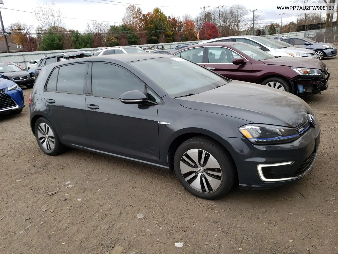 2015 Volkswagen E-Golf Sel Premium VIN: WVWPP7AU2FW908167 Lot: 78073044