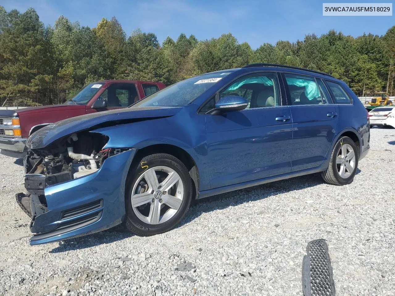 2015 Volkswagen Golf Sportwagen Tdi S VIN: 3VWCA7AU5FM518029 Lot: 78221884