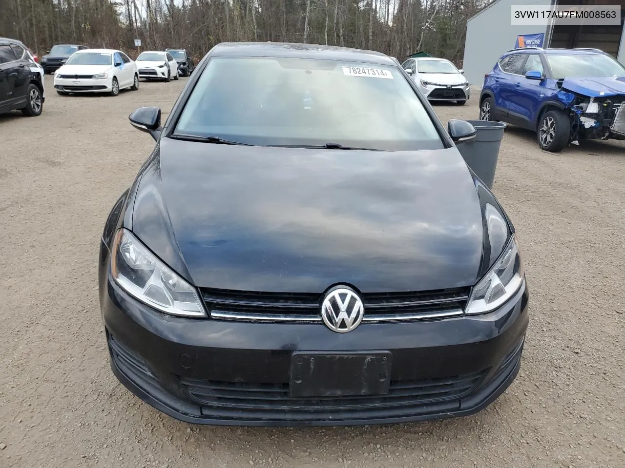 2015 Volkswagen Golf VIN: 3VW117AU7FM008563 Lot: 78247314