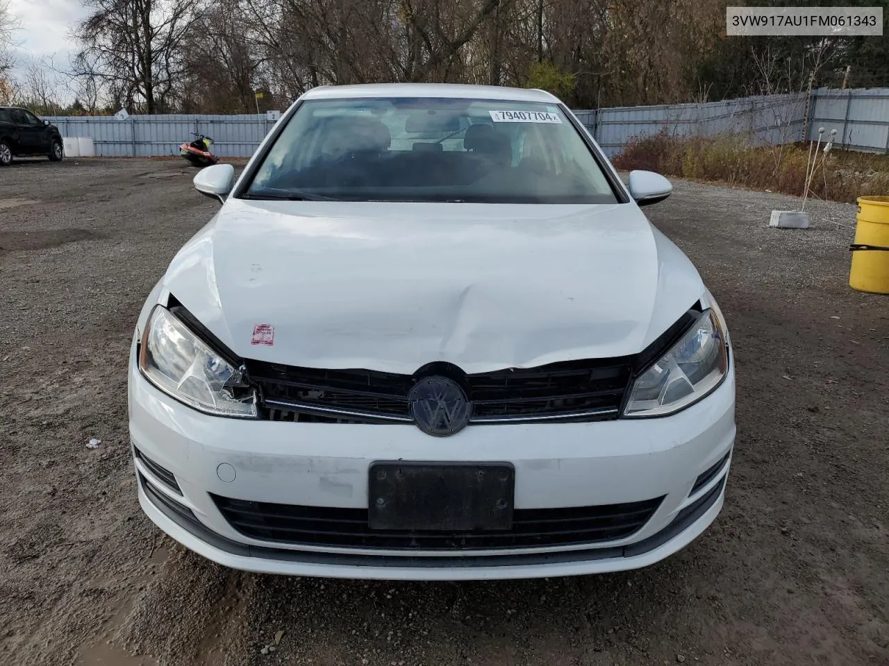 2015 Volkswagen Golf VIN: 3VW917AU1FM061343 Lot: 79407704