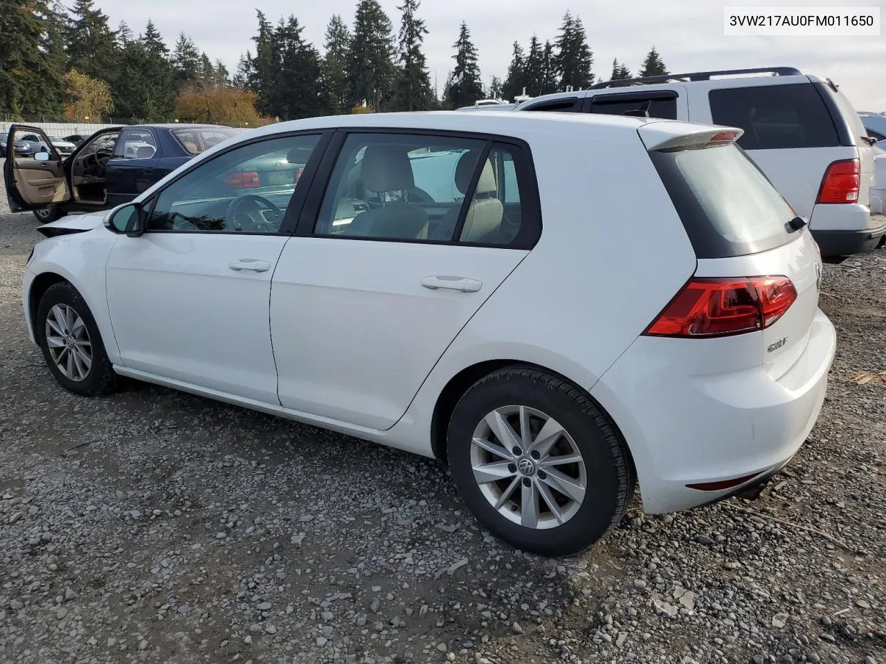 2015 Volkswagen Golf VIN: 3VW217AU0FM011650 Lot: 79914034