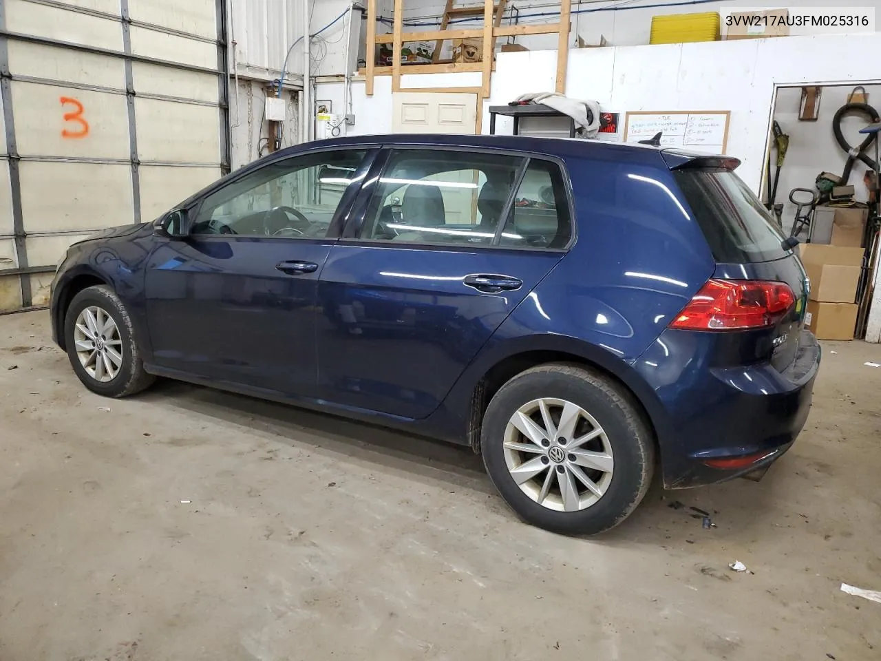 2015 Volkswagen Golf VIN: 3VW217AU3FM025316 Lot: 80532234