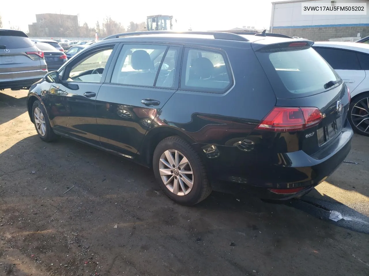 2015 Volkswagen Golf Sportwagen S VIN: 3VWC17AU5FM505202 Lot: 81290814