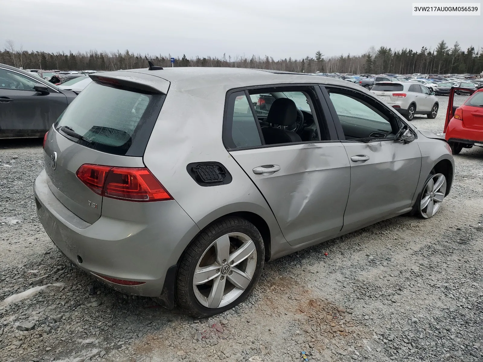 2016 Volkswagen Golf S/Se VIN: 3VW217AU0GM056539 Lot: 40362484