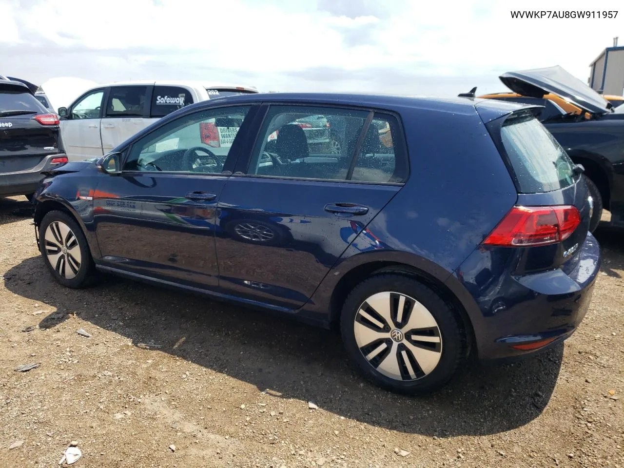 2016 Volkswagen E-Golf Se VIN: WVWKP7AU8GW911957 Lot: 58506904