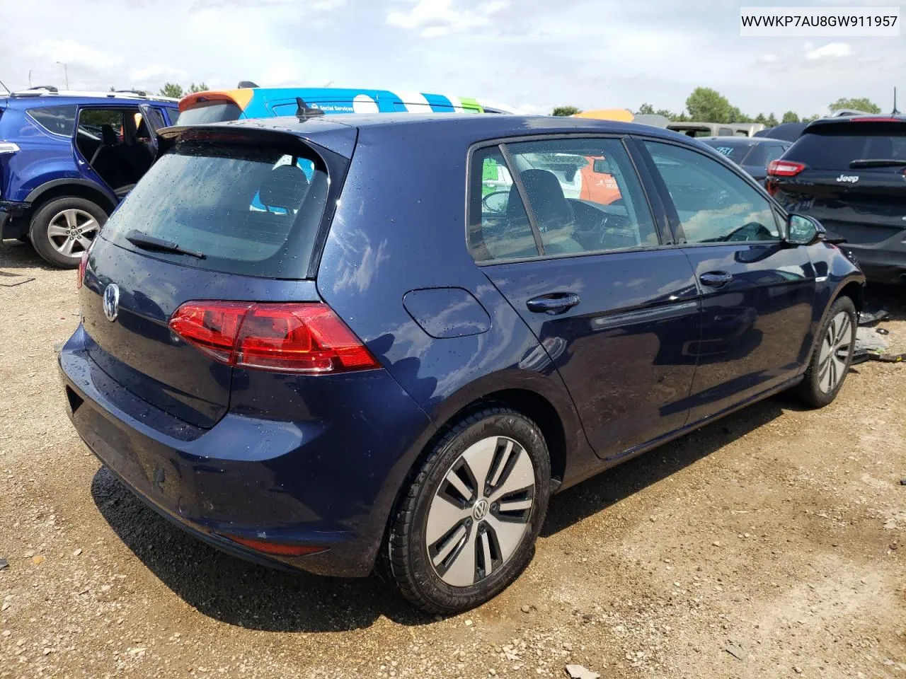 2016 Volkswagen E-Golf Se VIN: WVWKP7AU8GW911957 Lot: 58506904