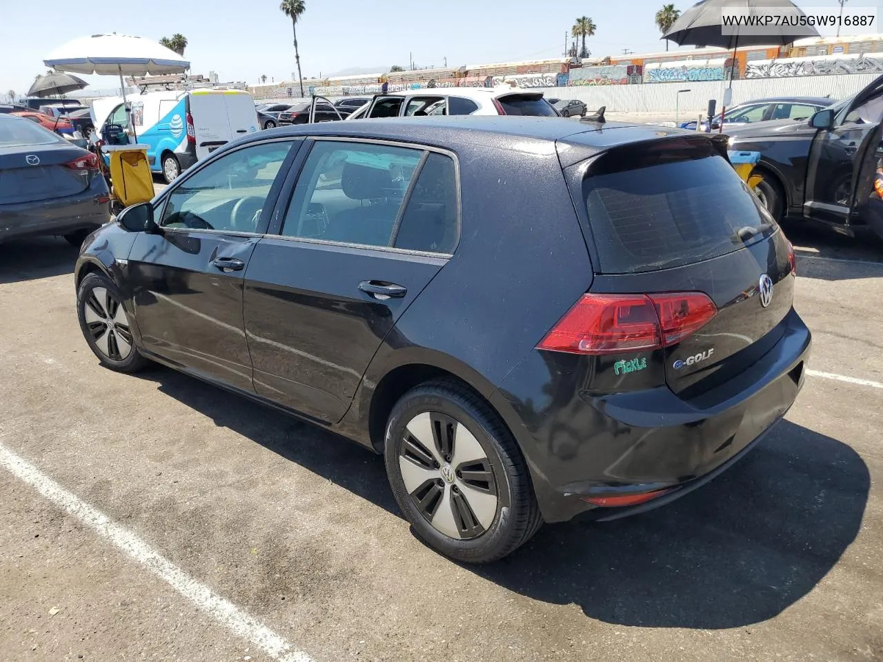 2016 Volkswagen E-Golf Se VIN: WVWKP7AU5GW916887 Lot: 59017344