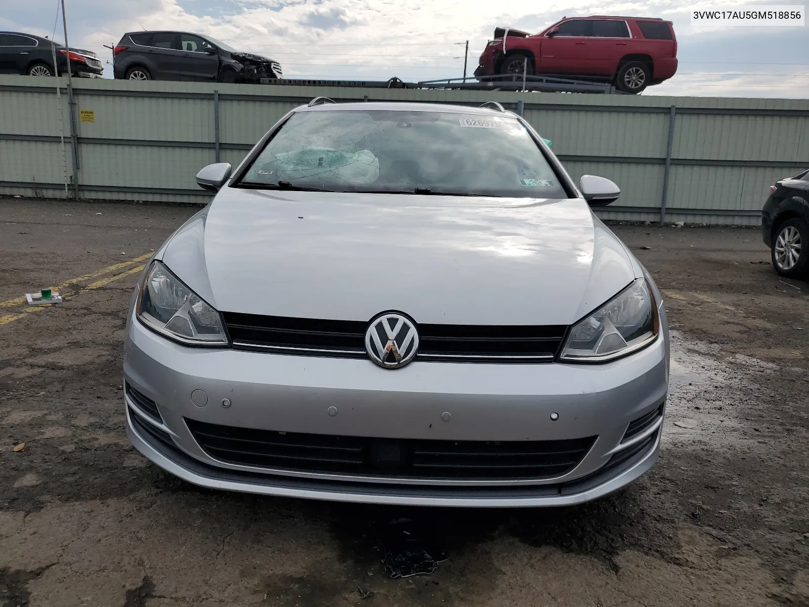 2016 Volkswagen Golf Sportwagen S VIN: 3VWC17AU5GM518856 Lot: 62697944