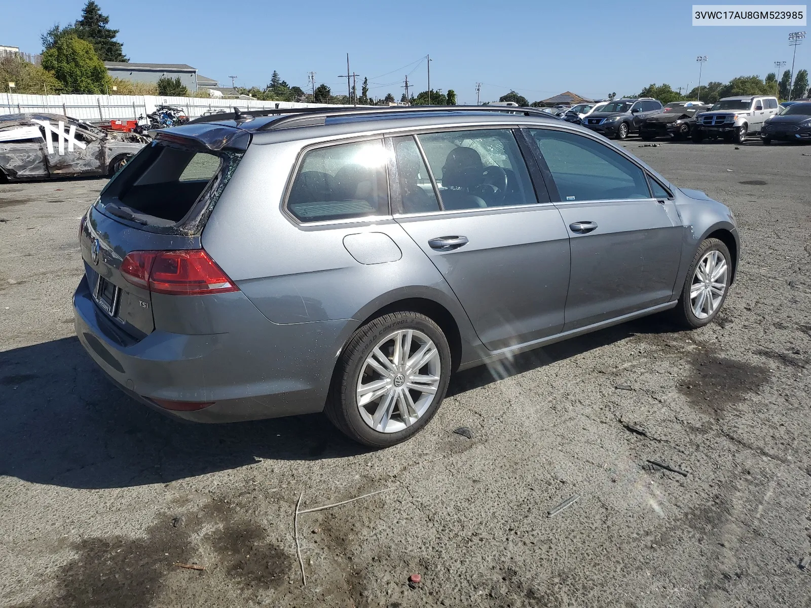 2016 Volkswagen Golf Sportwagen S VIN: 3VWC17AU8GM523985 Lot: 64957854