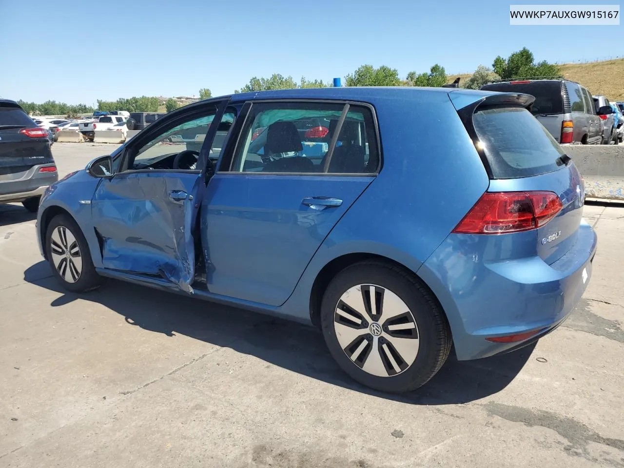 2016 Volkswagen E-Golf Se VIN: WVWKP7AUXGW915167 Lot: 66957204