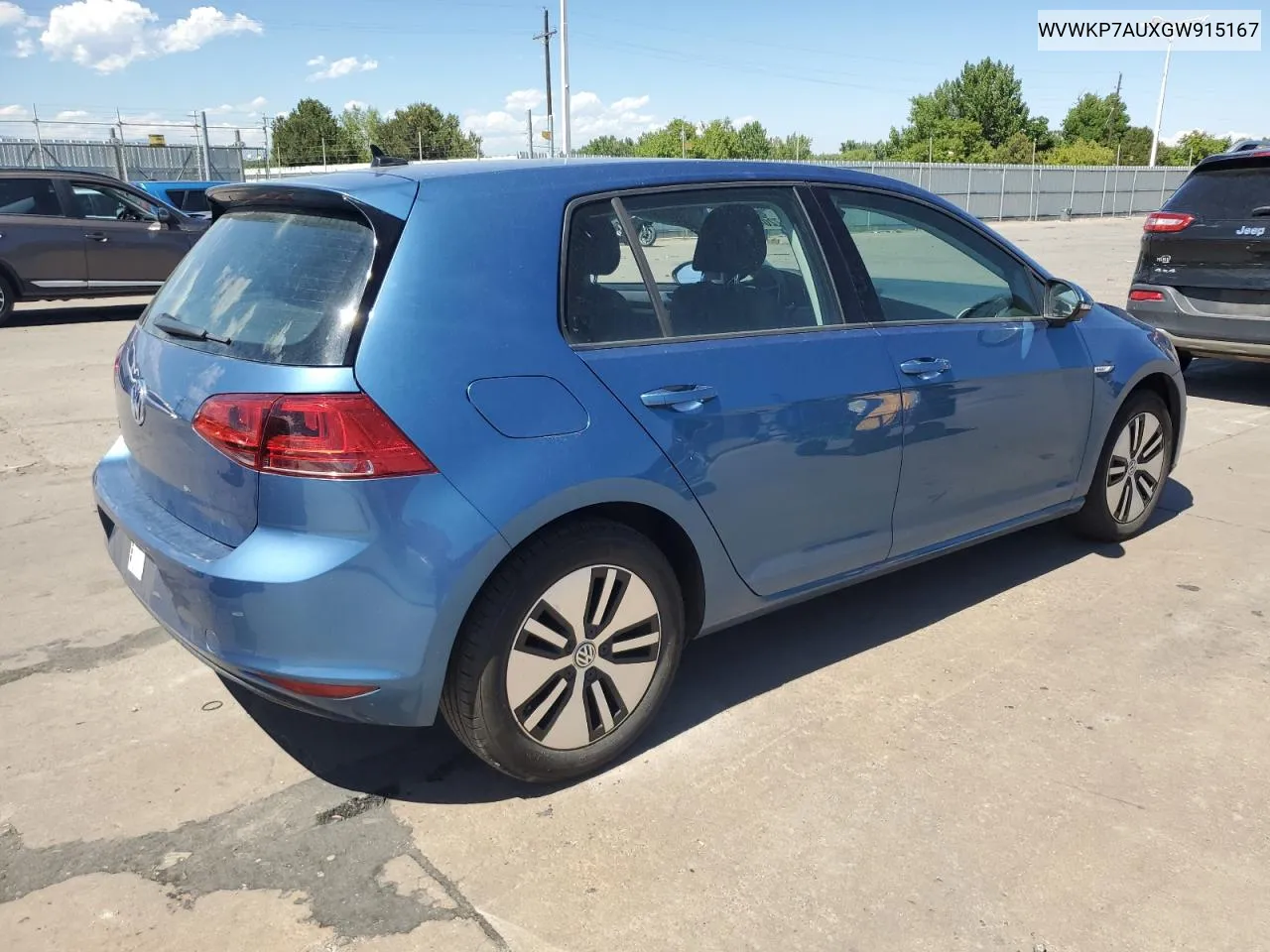 2016 Volkswagen E-Golf Se VIN: WVWKP7AUXGW915167 Lot: 66957204