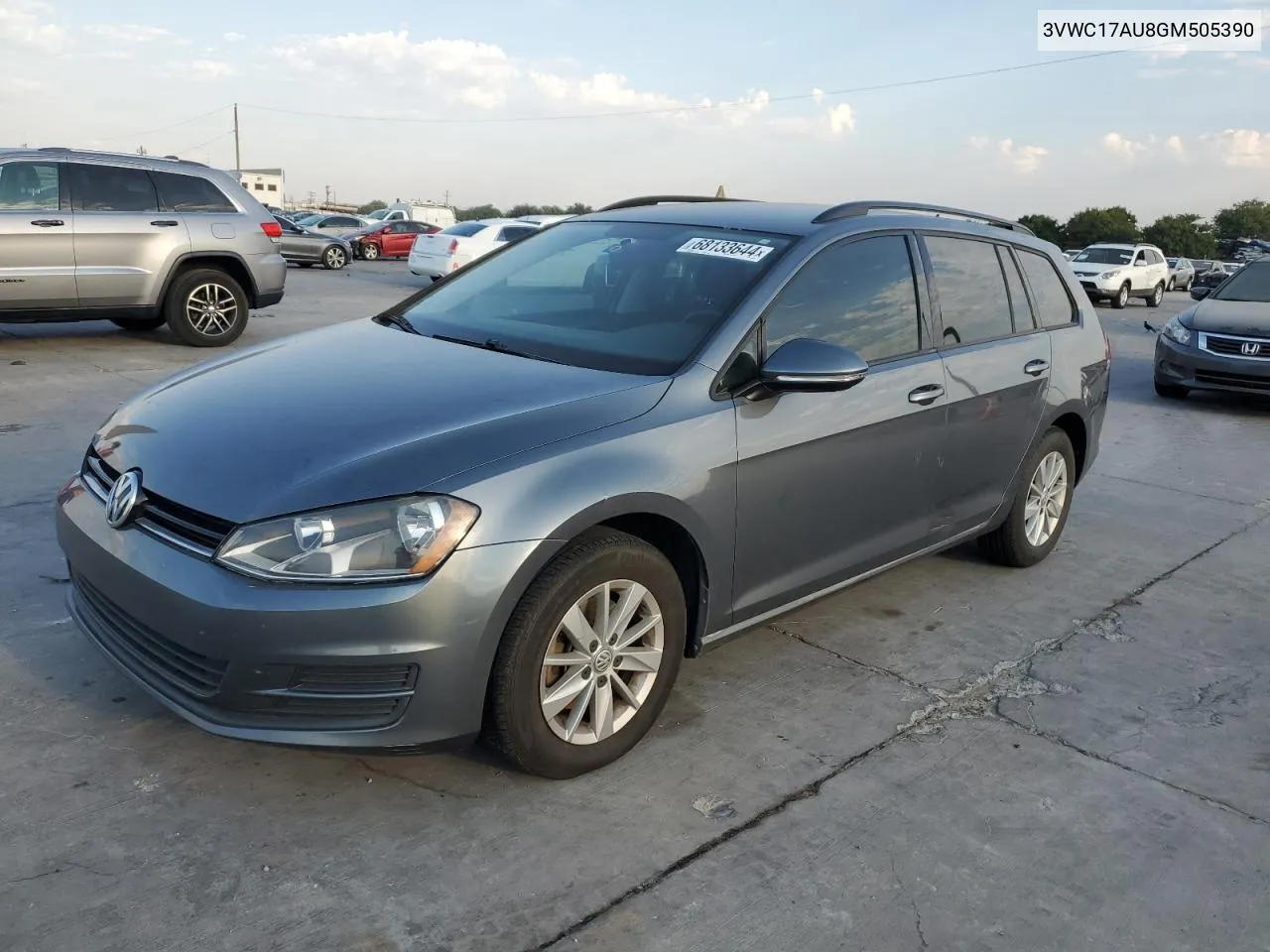 2016 Volkswagen Golf Sportwagen S VIN: 3VWC17AU8GM505390 Lot: 68133644